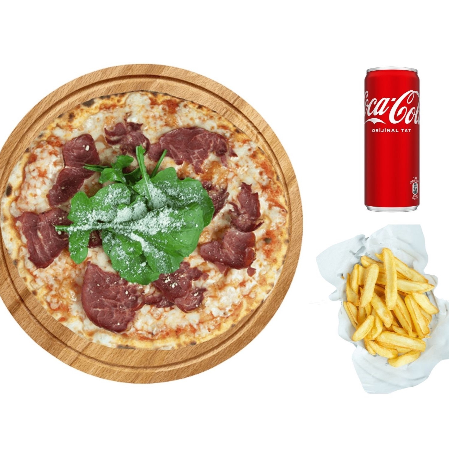 Balkan Kurutulmuş Etli Pizza (Büyük)