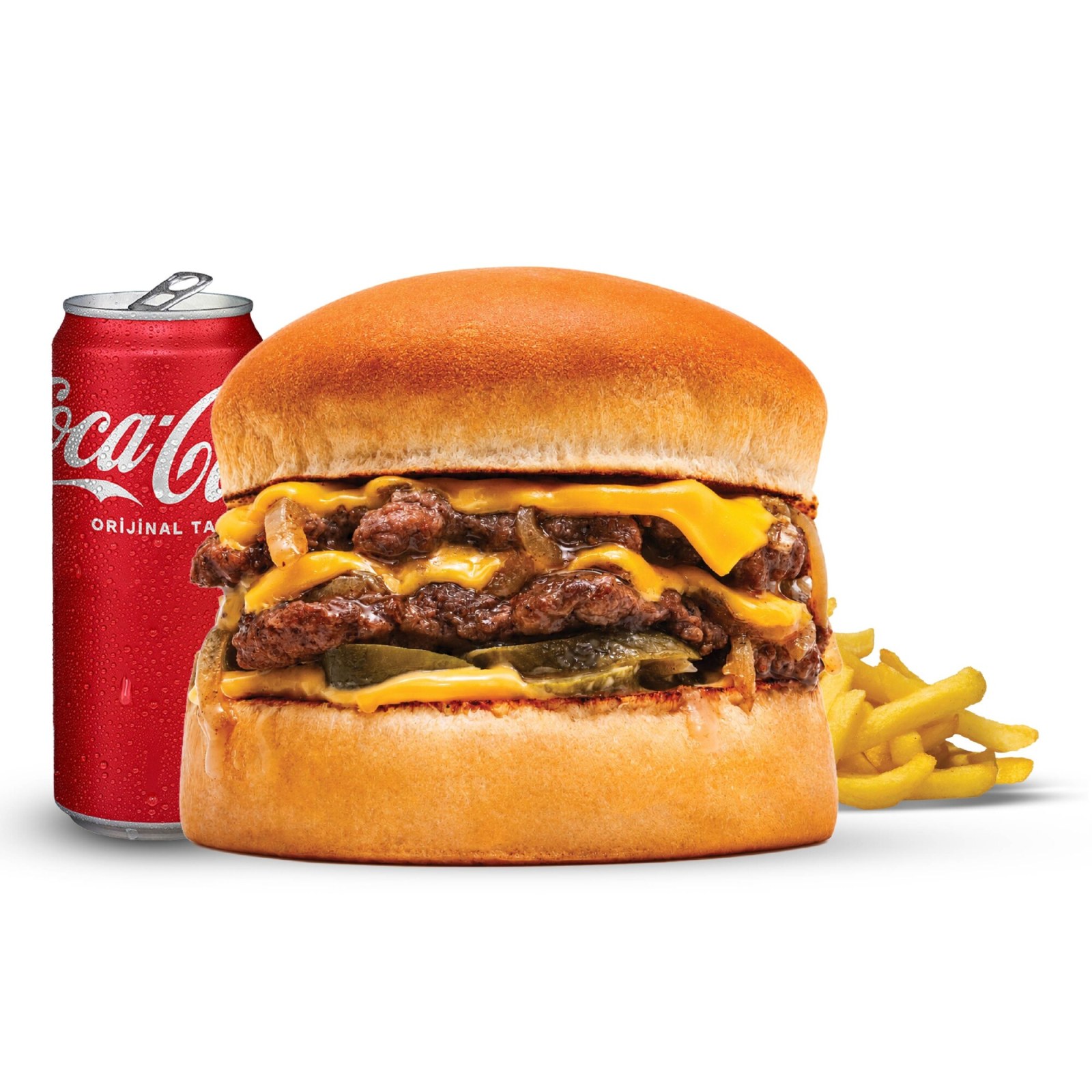 Coca Cola Fırsat Menüsü (Double Smash Cheese Burger Menü)