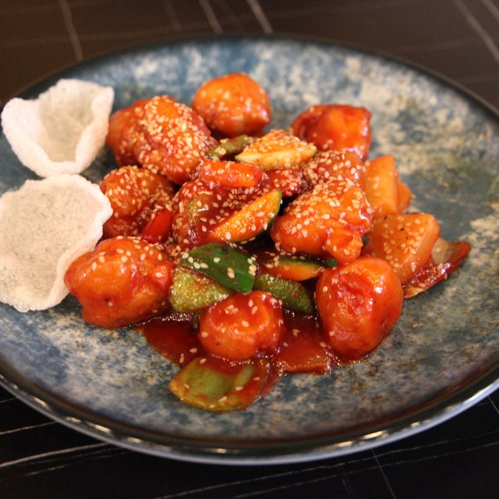 Tatlı Ekşi Soslu Tavuk (Chicken with Sweet and Sour Sauce)