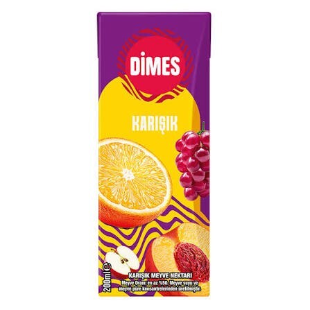 Dimes Meyve Suyu Karışık (200 ml)