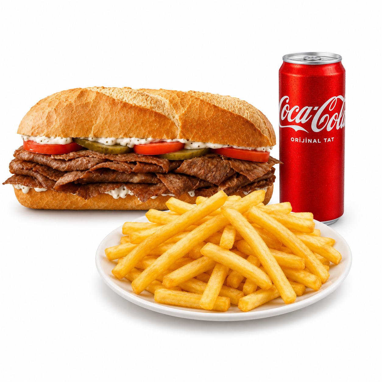 Tam Ekmek Et Döner Menü (140 gr.)