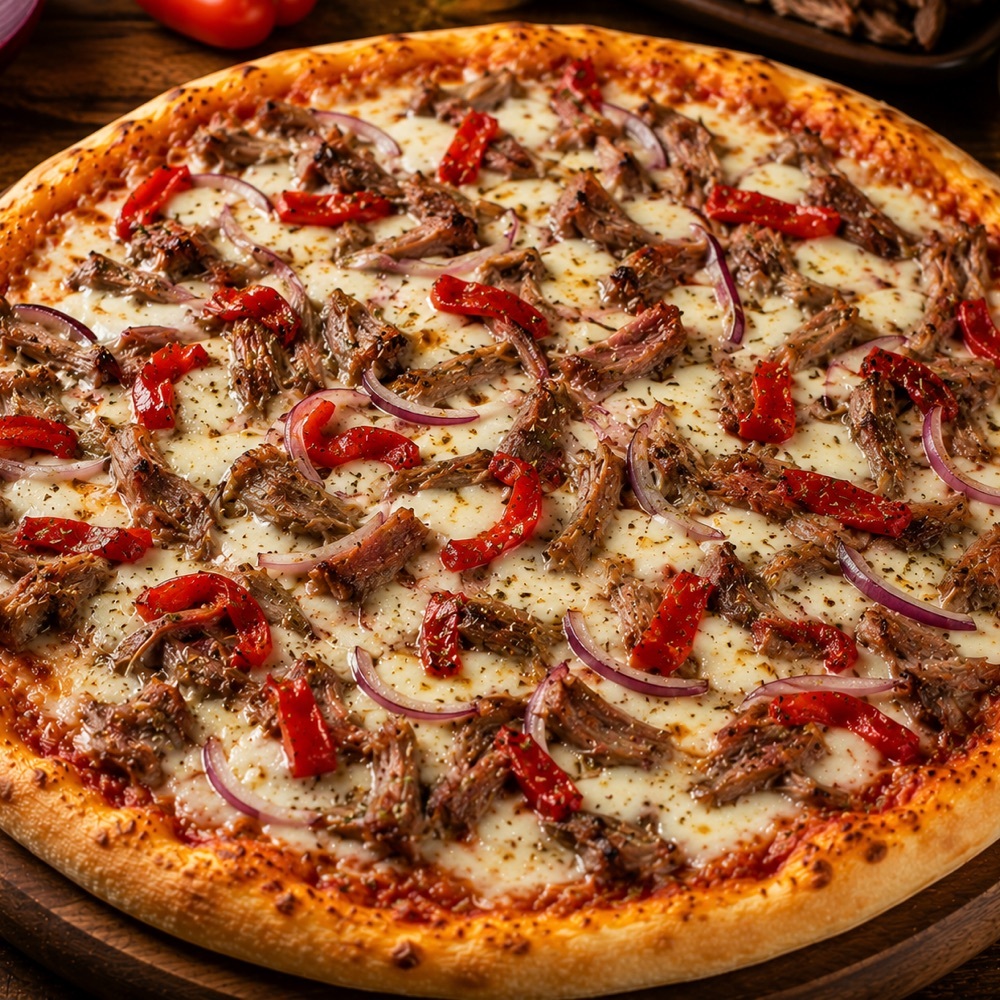 Kavurmalı Pizza (Orta Boy)