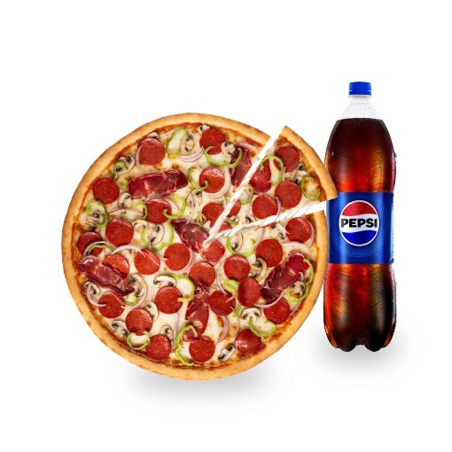 Büyük Boy Pizza + İçecek