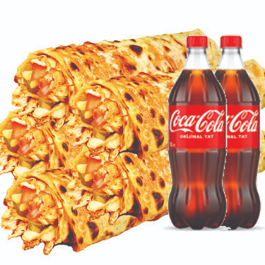 Tavuk Döner 5 Medium + 2 Litrelik Cola Menü