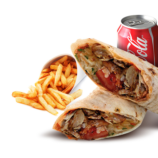 Tavuk Döner + Patates + Coca Cola