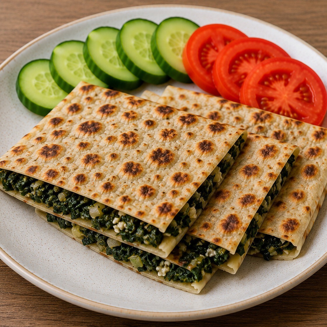 Ispanaklı Peynirli Gözleme