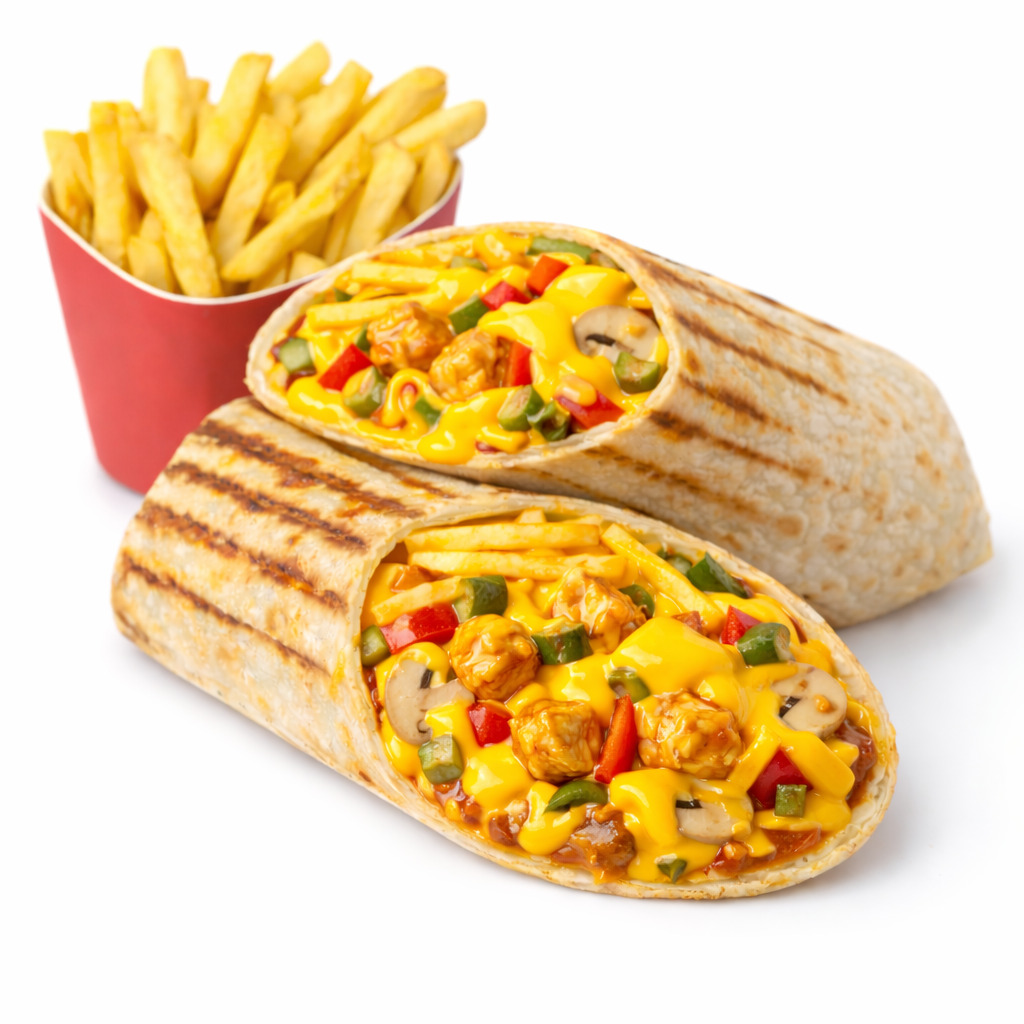Cheddar Soslu Wrap