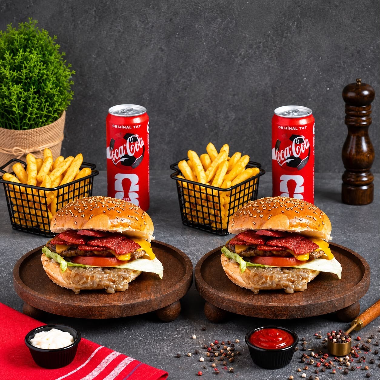 2 Kişilik Anadolu Burger Menü