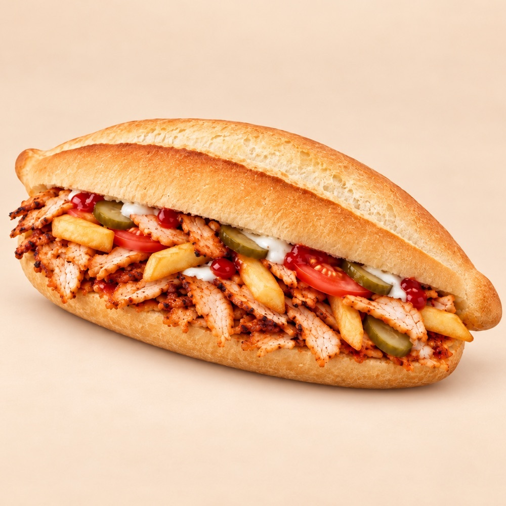 130 Gr Tam Ekmek Tavuk Döner
