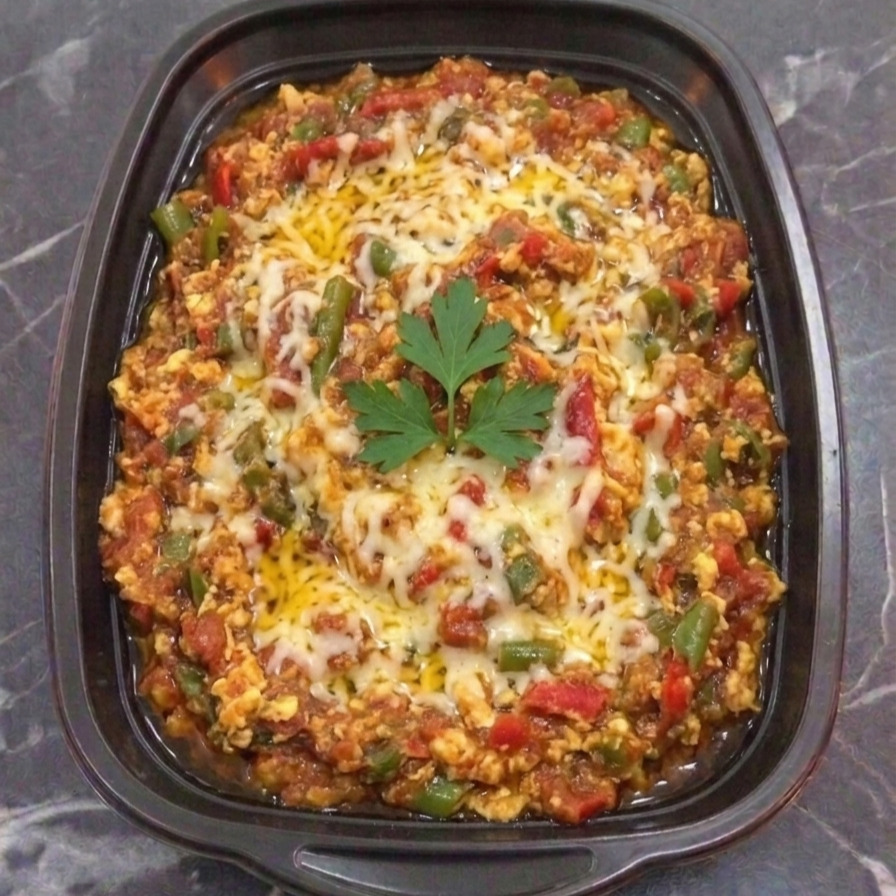 KAŞARLI MENEMEN 'soğanlı'
