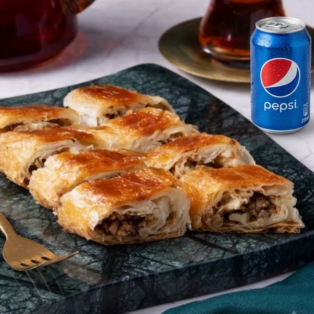 Kıymalı Börek + İçecek