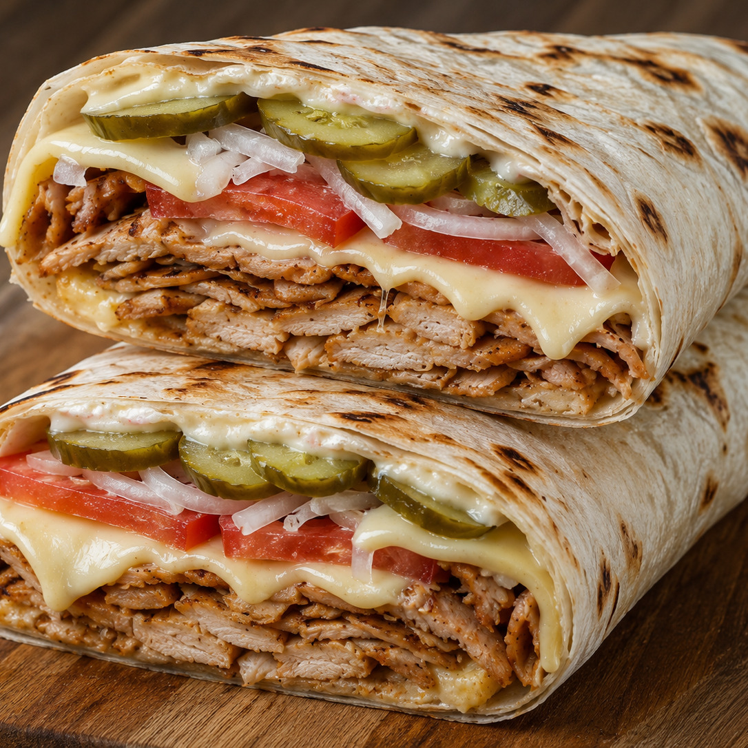 Kaşarlı Tavuk Dönerli Gözleme