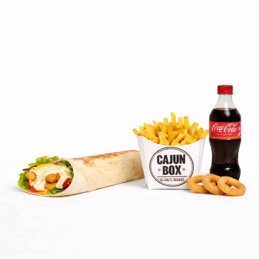 Kaşarlı Cajun Wrap Menü