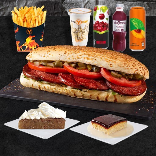 Dört Dörtlük Tam Porsiyon Ekmek Arası Sucuk Menü