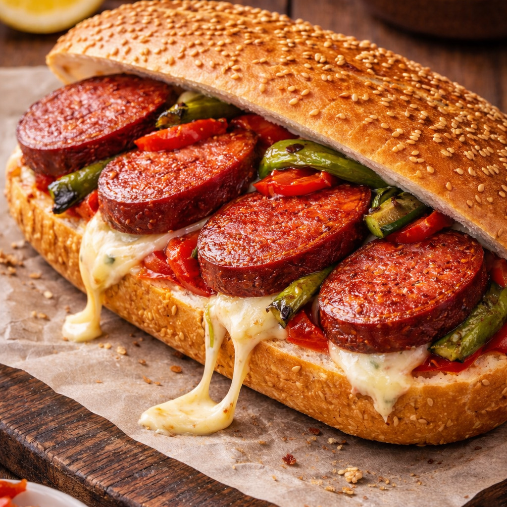Yarım Ekmek Kaşarlı Kangal Sucuk