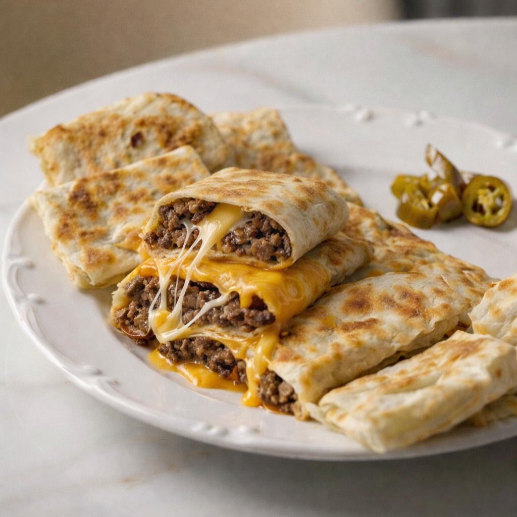 Kavurmalı Cheddarlı Gözleme