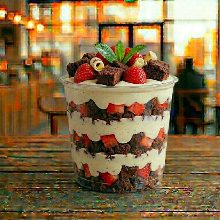 🍰 Brownie Çilekli Magnolia Cup (300 cc)