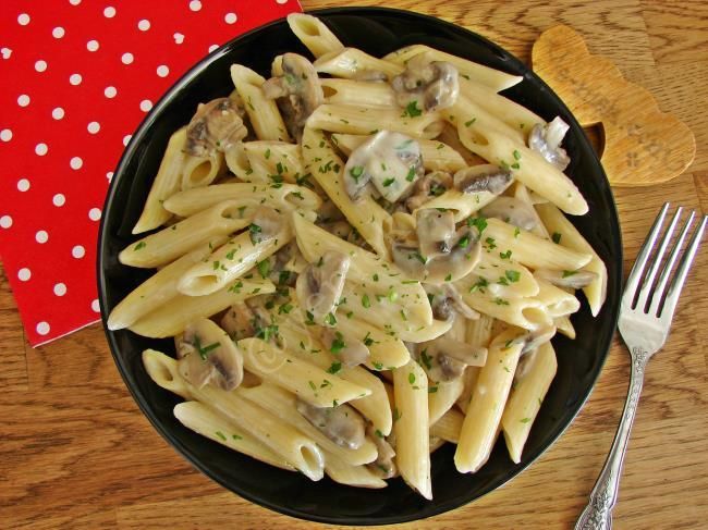 Kremalı Mantarlı Penne