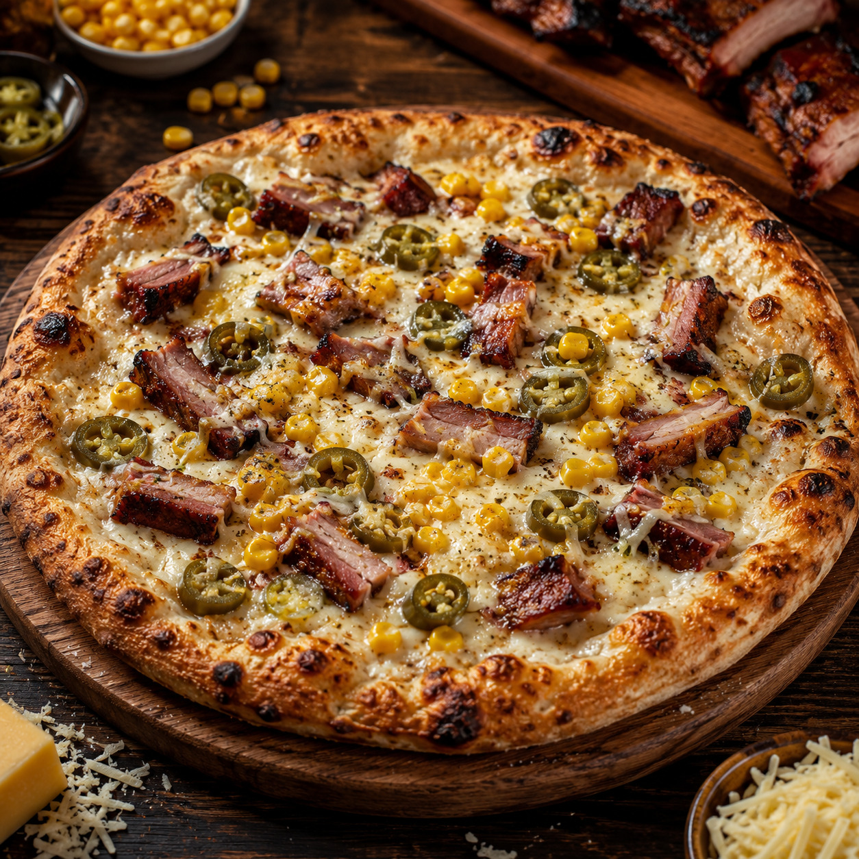 White Soslu Pizza (Büyük) - Pizzalini