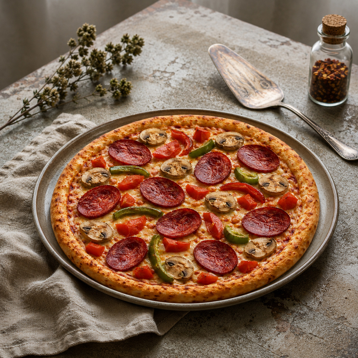 Sucuklu Pizza (Küçük)