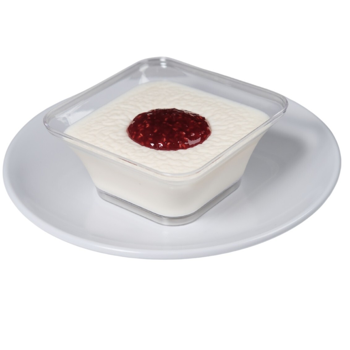 Frambuazlı Sade Muhallebi