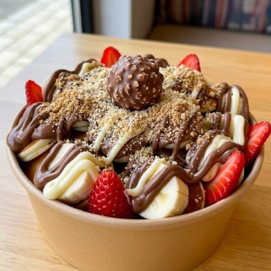 Ferrero Rocher Pancake Bowl Waffle Medium
