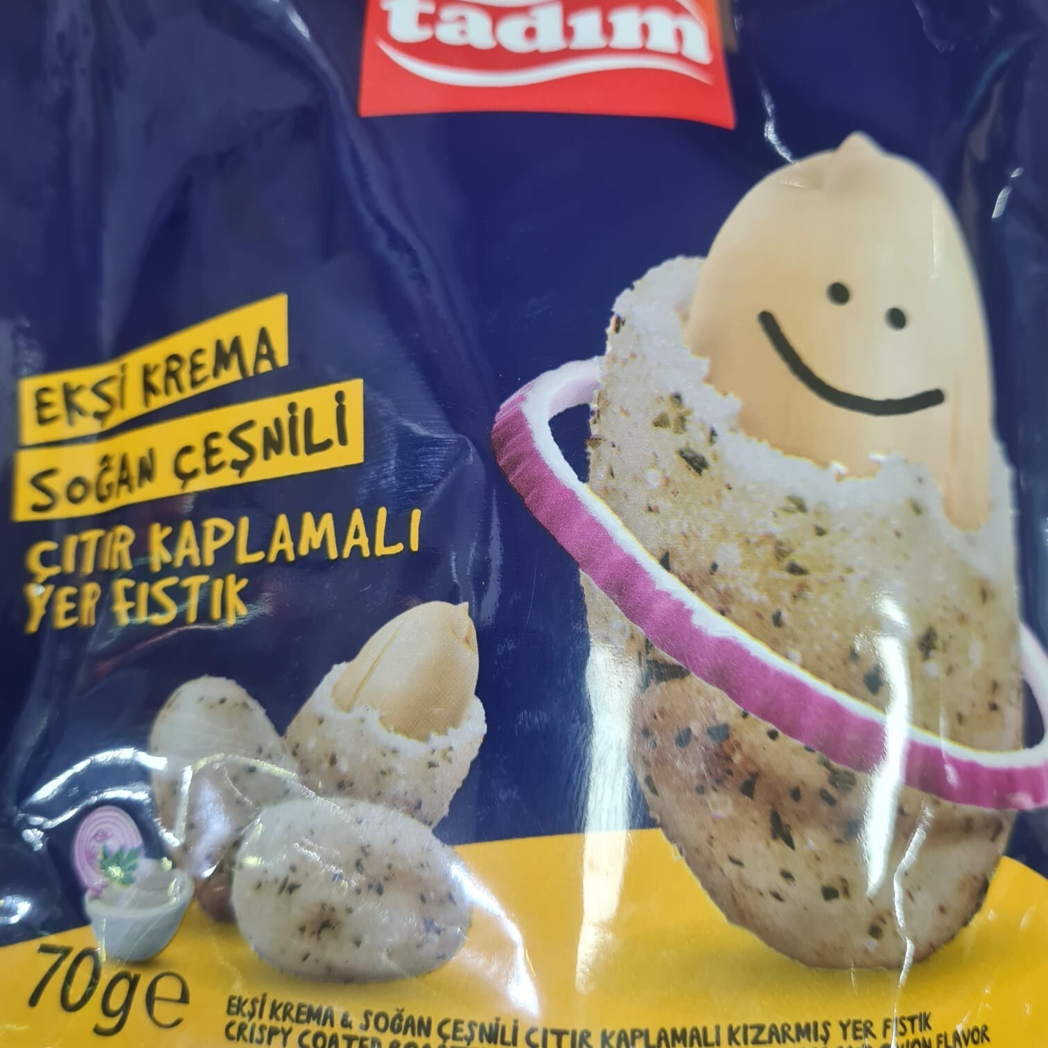 Tadım 70 gr Ekşi Krema Soslu Çeşnili Yerfıstığı