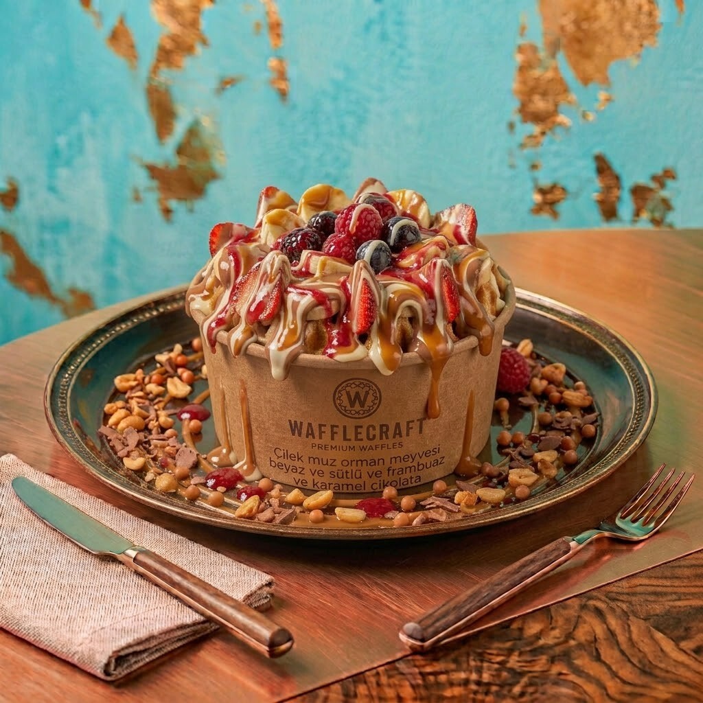 Renkli Düş Bowl Waffle Bowl