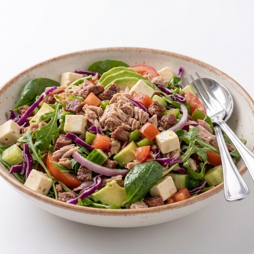 Sporcu Akdeniz Avokadolu Ton Balıklı Salata