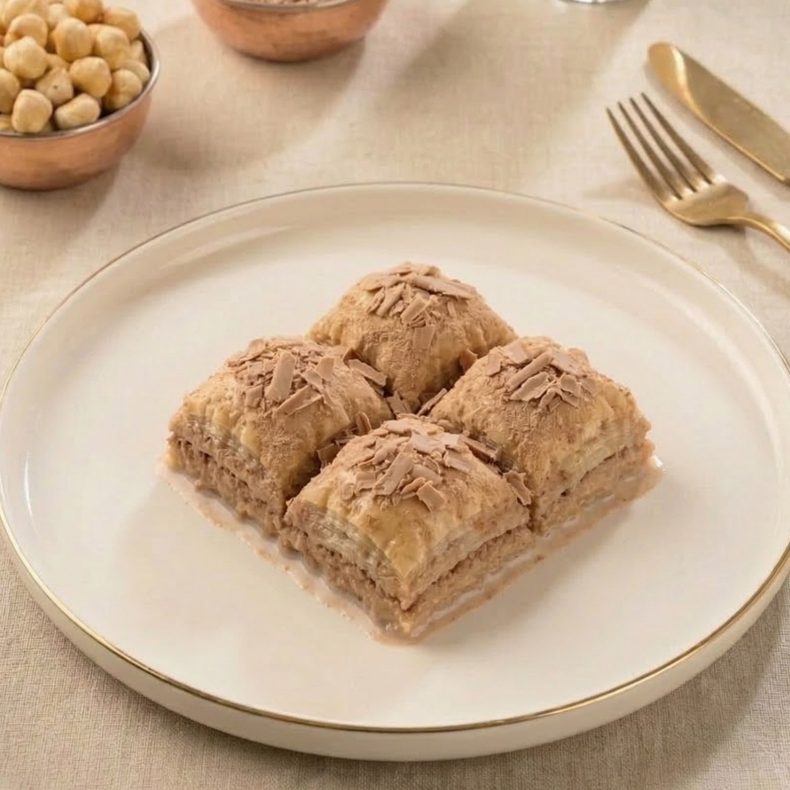 Fındıklı Çikolatalı Soğuk Baklava