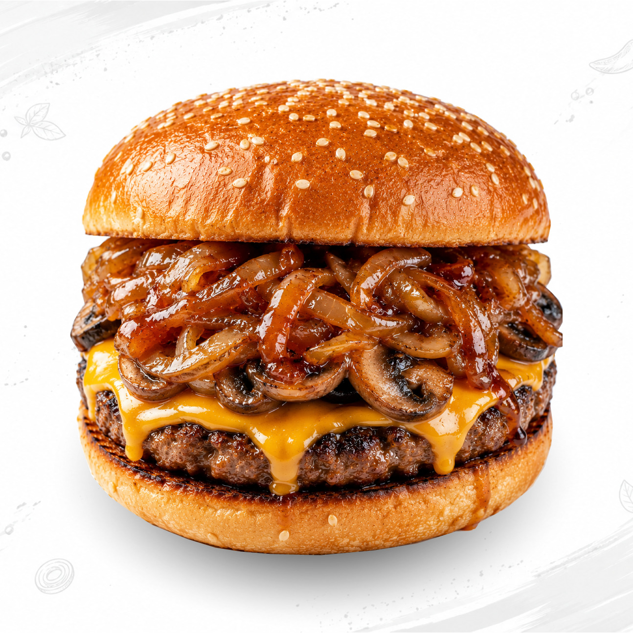 Ballı Mantarlı Burger