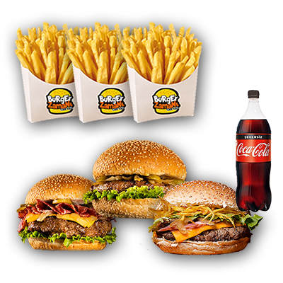 3'lü Burger Menü