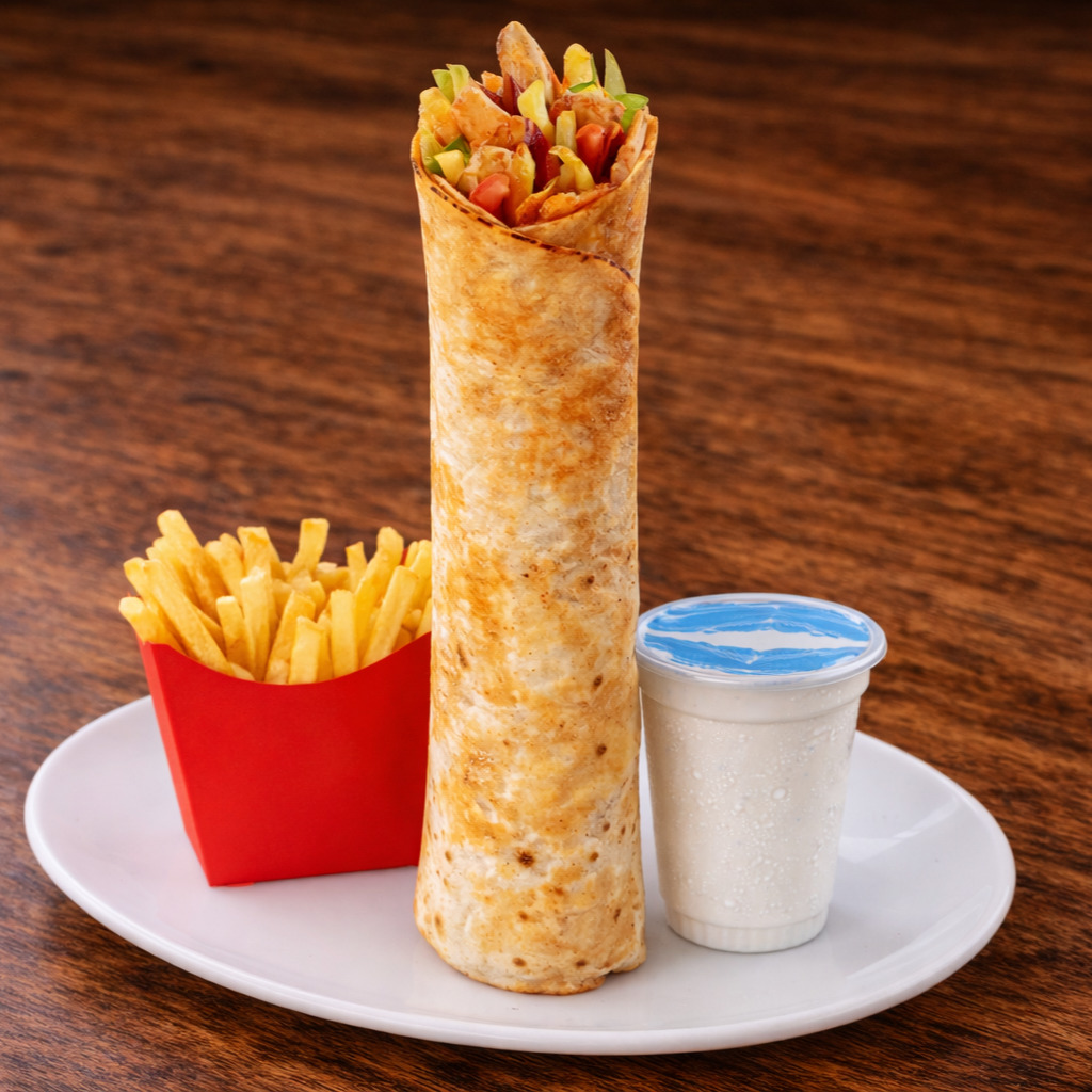 Ayranlı Sırık Tavuk Döner Menü