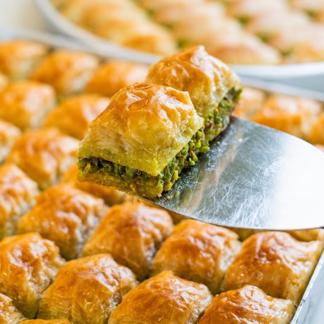 Antep Fıstıklı Kare Baklava (1 kg)