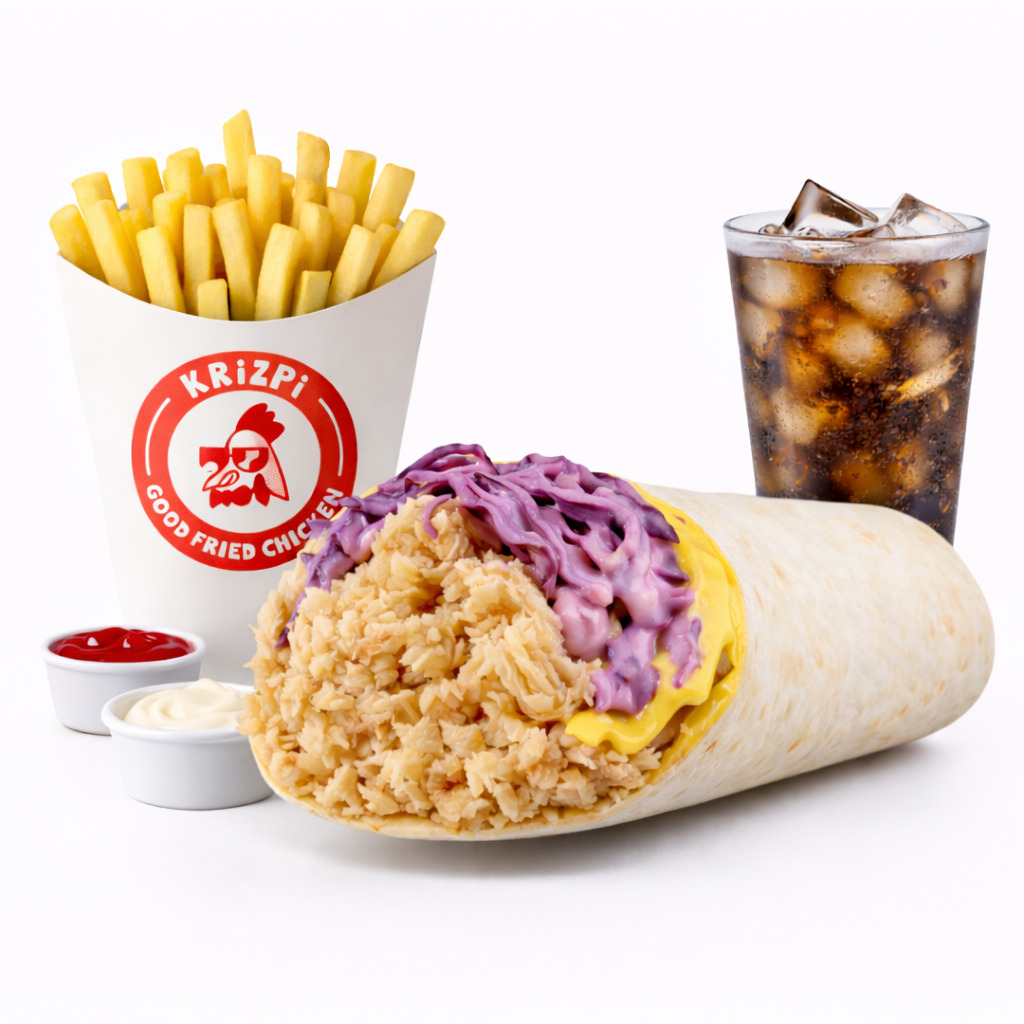 Moly Wrap + İçecek + Patates Kızartması + 2 Adet Sos