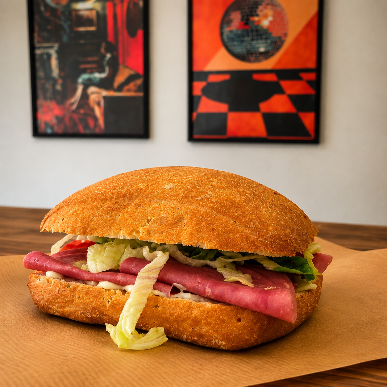 Balkan Soslu Tofulu Vegan Sandwich