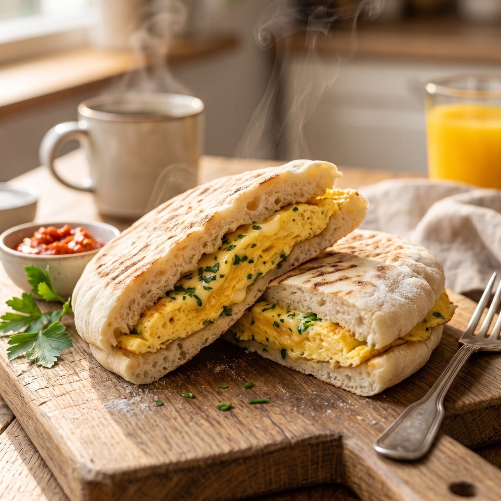 Omlet Bazlama Tost