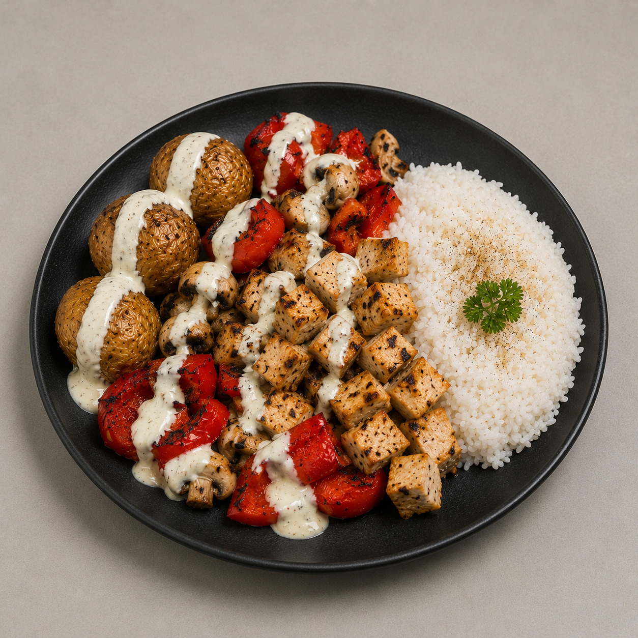 Izgara Tavuklu Kestane Mantarı