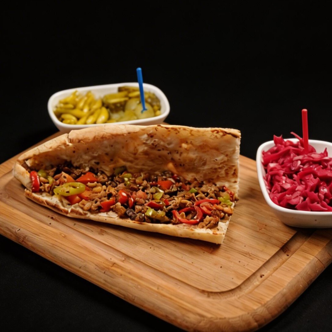 Yarım Ekmek sebzeli Kokoreç