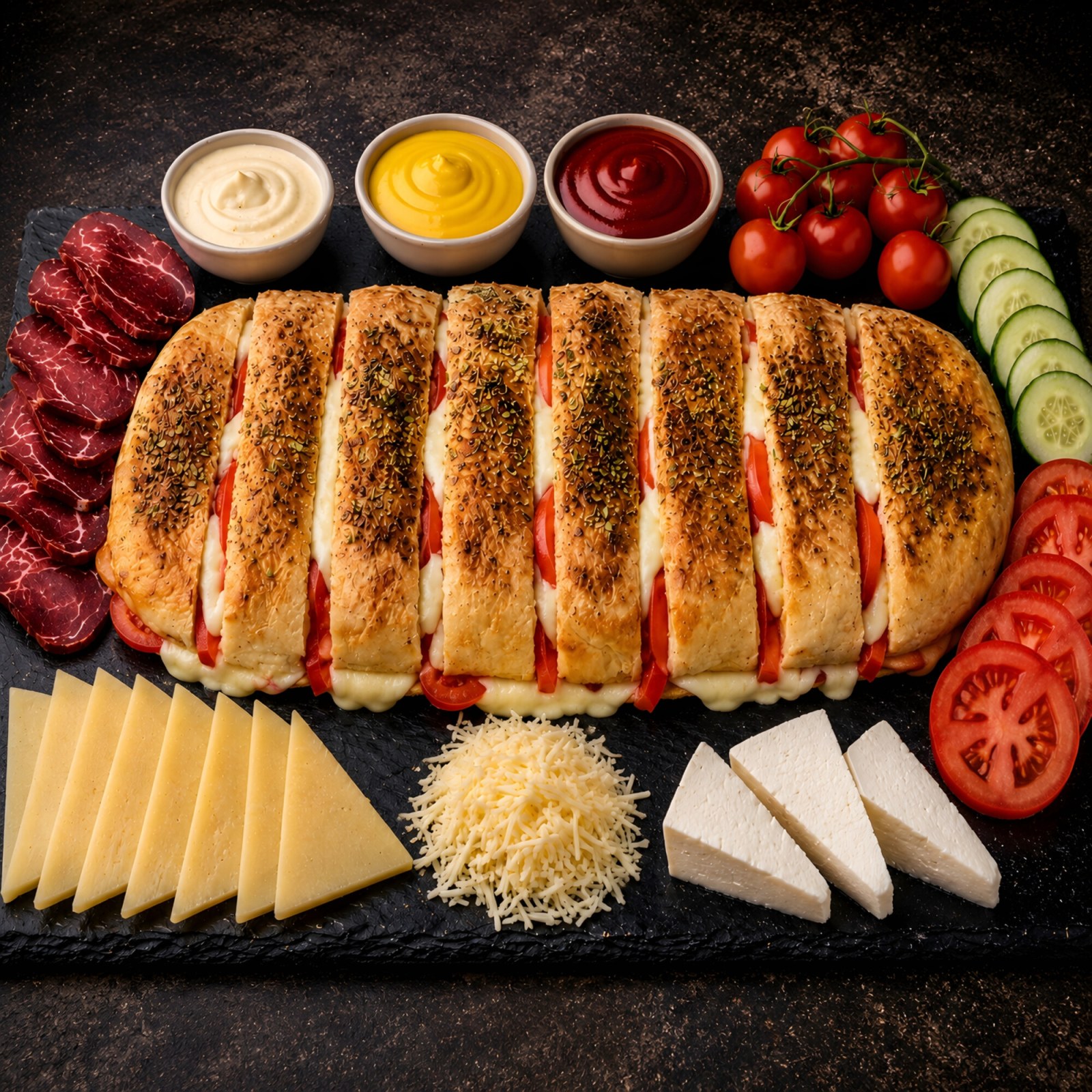 Tam Ekmek Beyaz Peynirli Domatesli