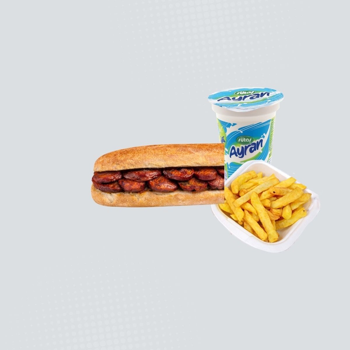Yarım Sucuk Ekmek Menü