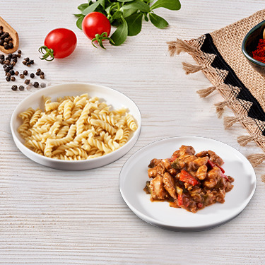 Barbekü Soslu Tavuk & Fusilli Makarna