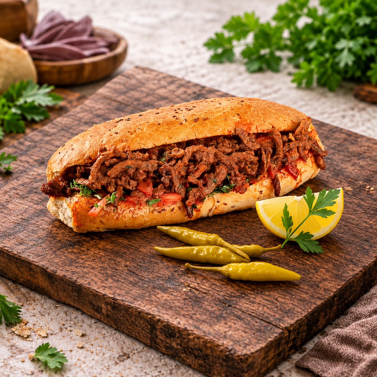 Et Tantuni (Ekmek)