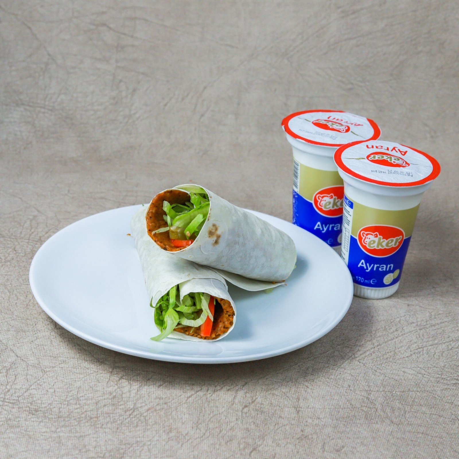İkili Menü (2 Adet 100 Gr. Dürüm + 2 Adet Ayran (170 ml.)