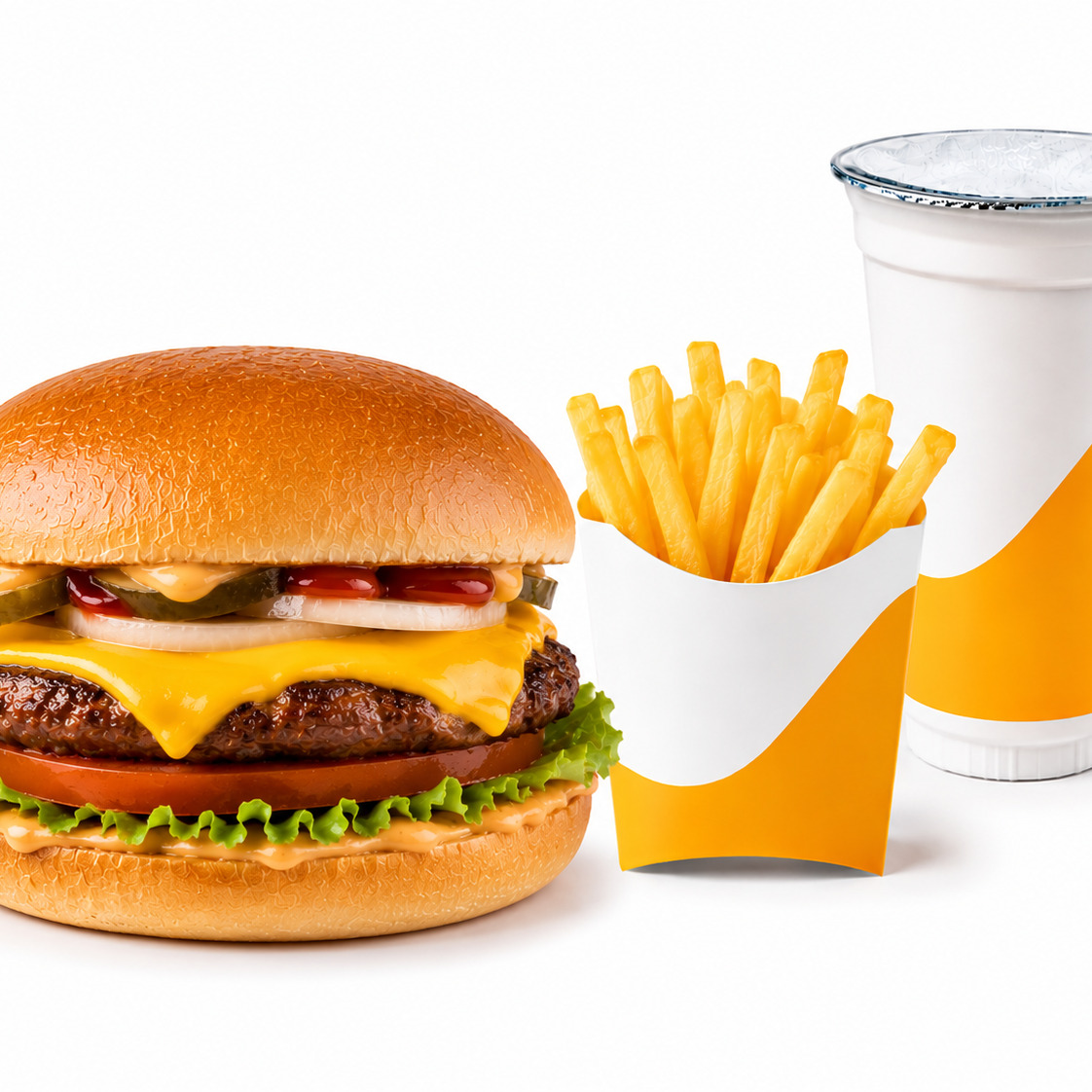 Tekli Cheese Burger Menü