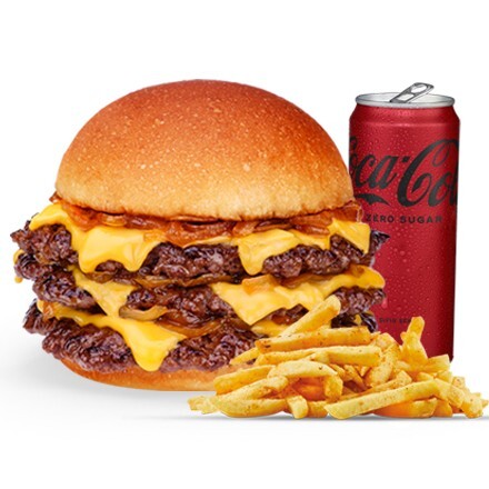 Triplex Smash Burger Menü
