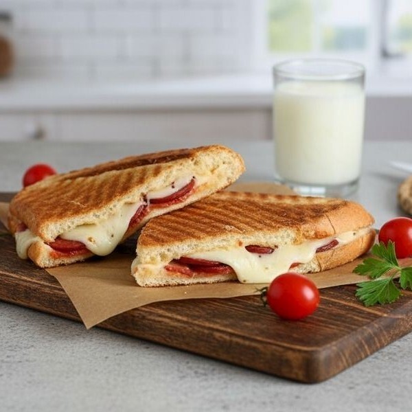 Sucuklu Tost + Ayran