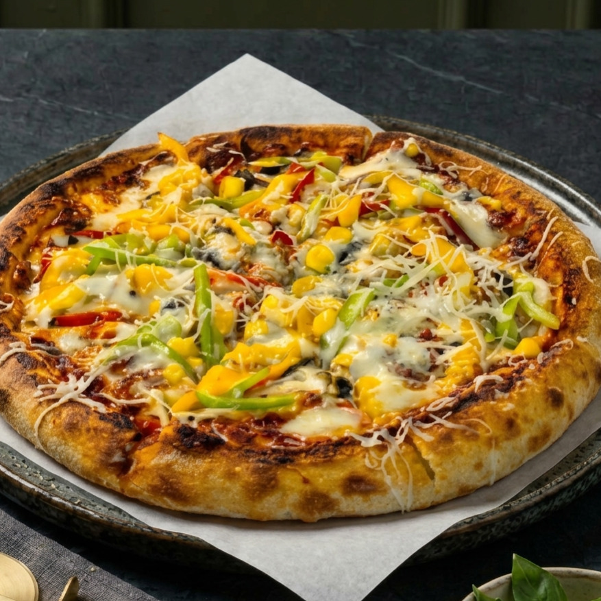 Mantarlı (Vejetaryan) Pizza (Orta Boy)