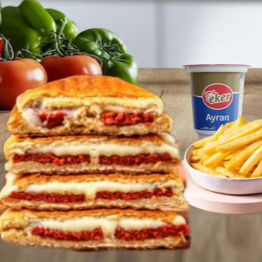 Karışık Tost+ Patates Kızartması + Ayran (200ml)