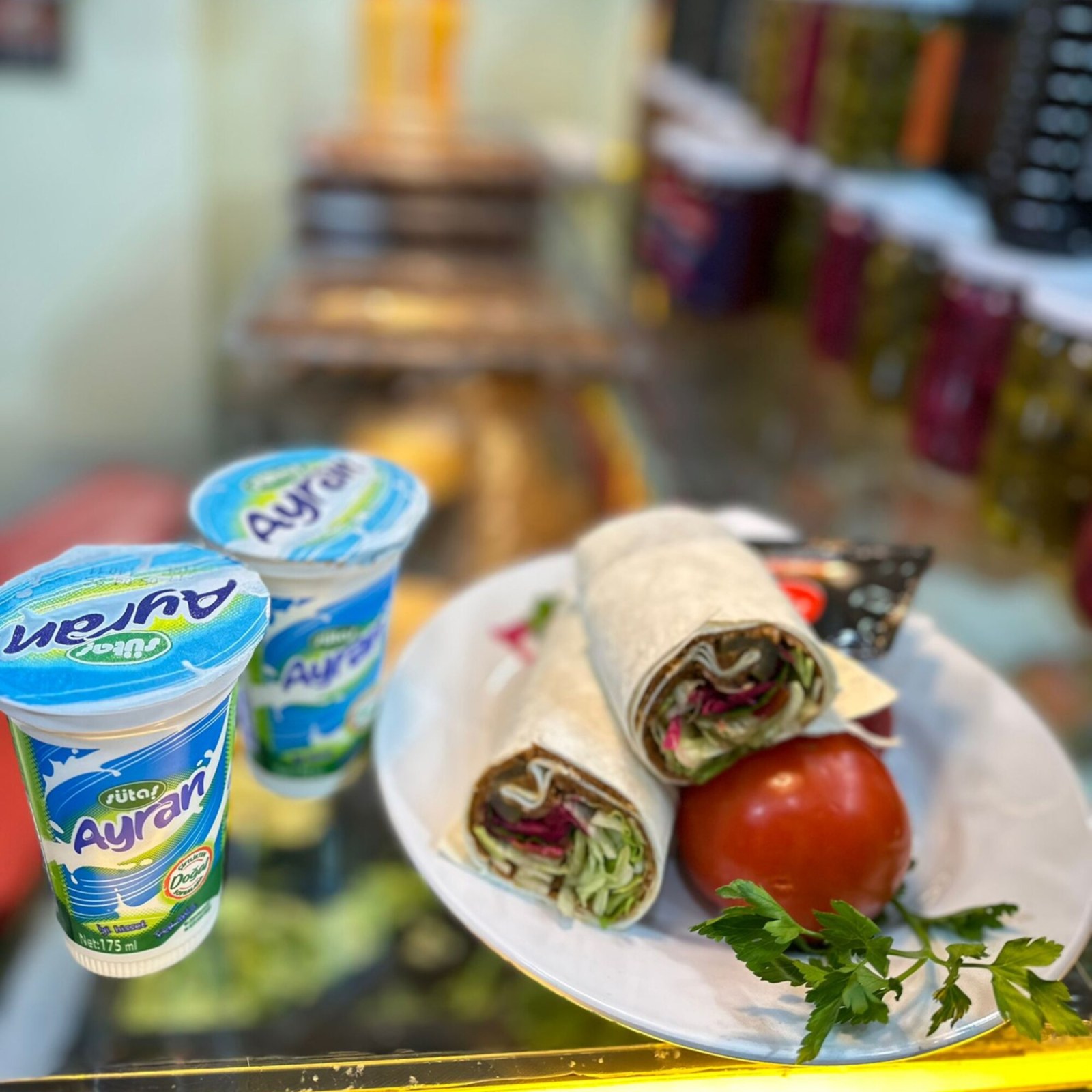 2 Çiğ köfte Dürüm + 2 Ayran